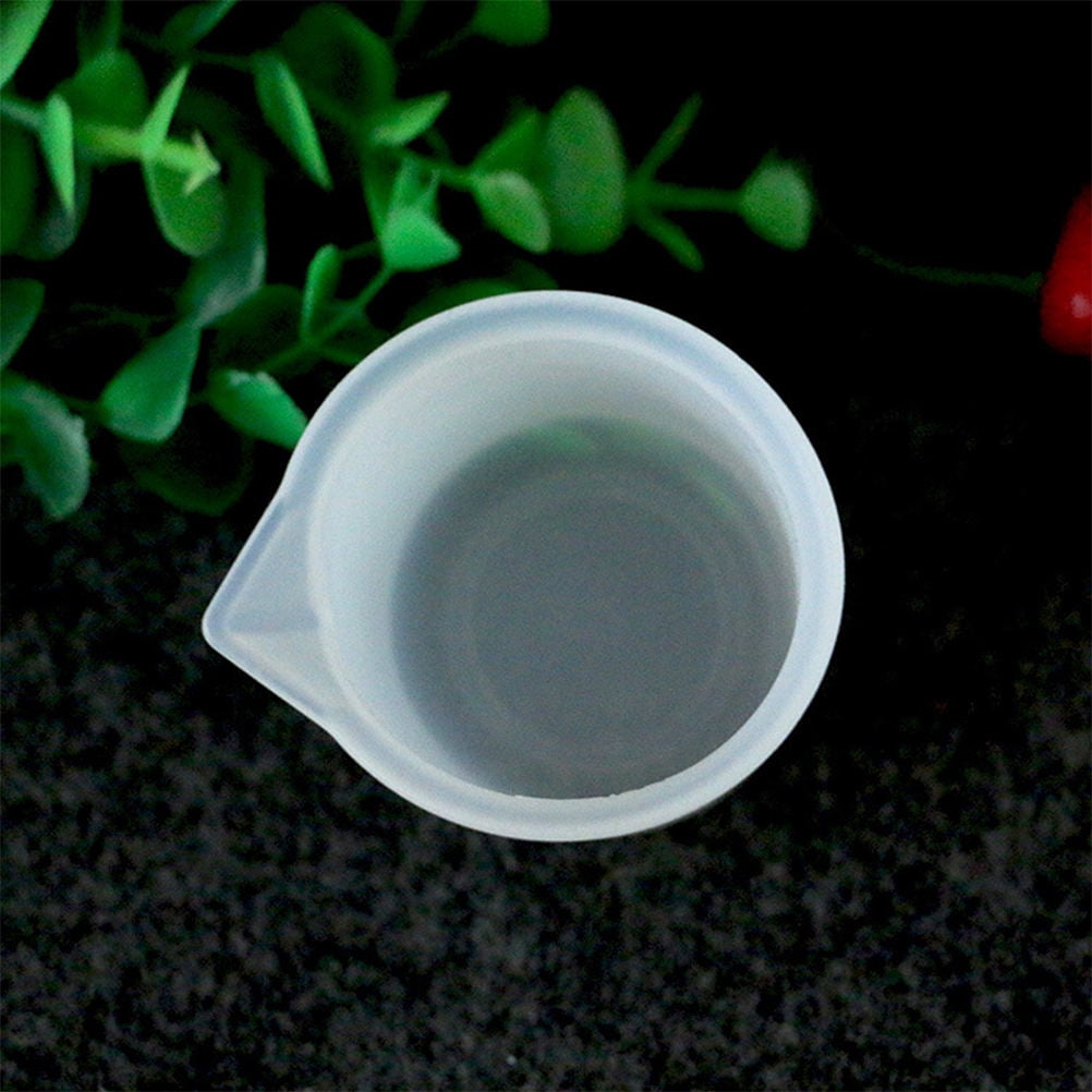 RENACLIPY White Silicone Measuring Cups, Clear Graduated, Heat ...
