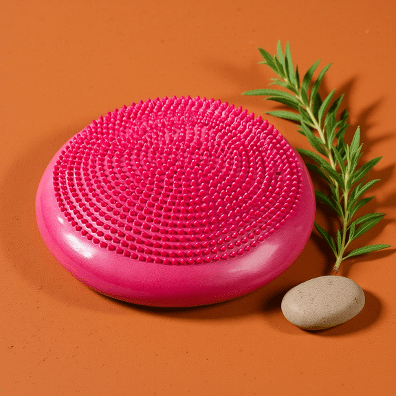 RENACLIPY PVC Wobble Balance Cushion for Core Stability, Therapy and Exercise - 1 Piece