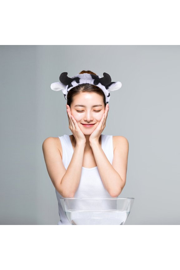 Flannel Makeup Headband for Washing Face Soft Comfortable Elastic Hairband for Spa Use