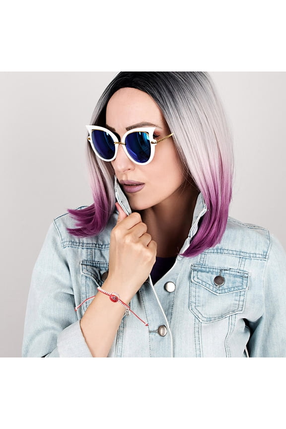 Women's Japanese Ceramic Cat Bracelet, Multicolor Adjustable Thread Wristband for Stylish Everyday Wear