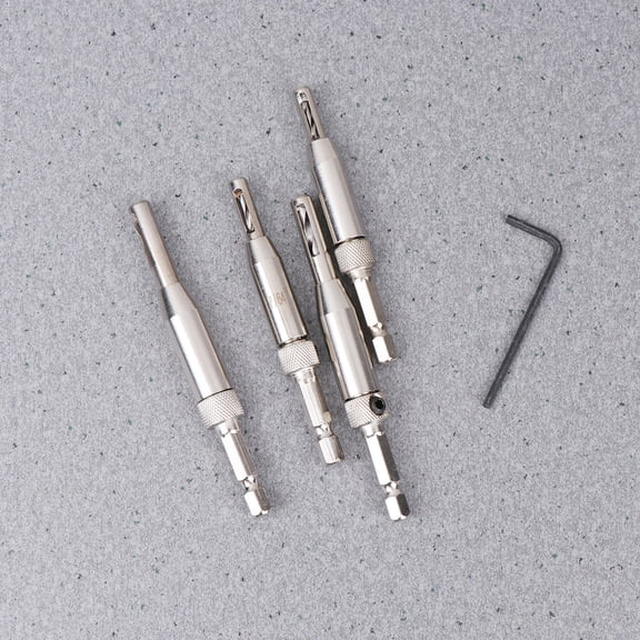 RENACLIPY Wood Countersink Drill Bit Set 5-Piece for Woodworking Steel Silver