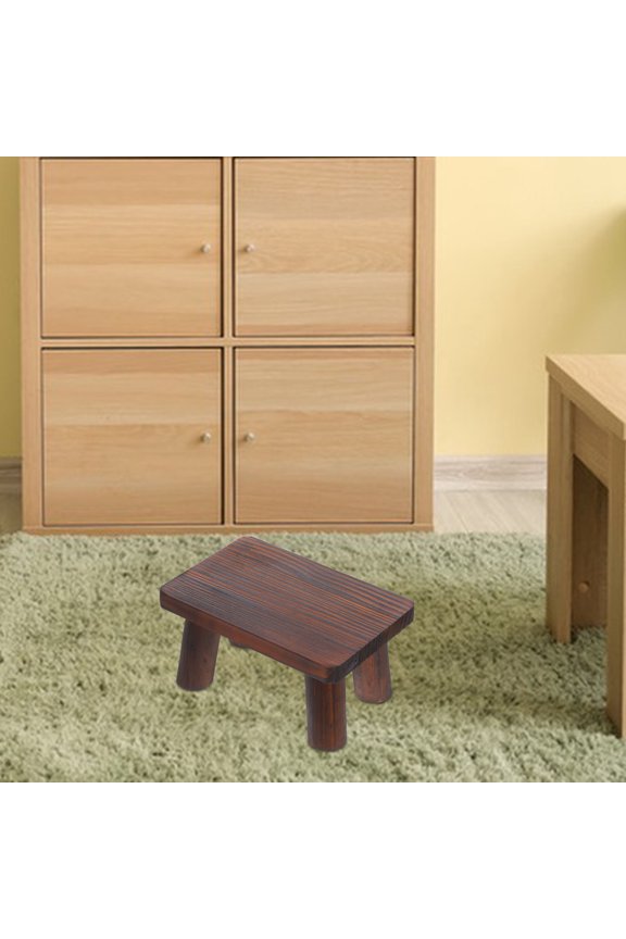 Adjustable Foot Stool with Paulownia Wood Bedside Step Stool - 1 Set for Comfortable Home Use