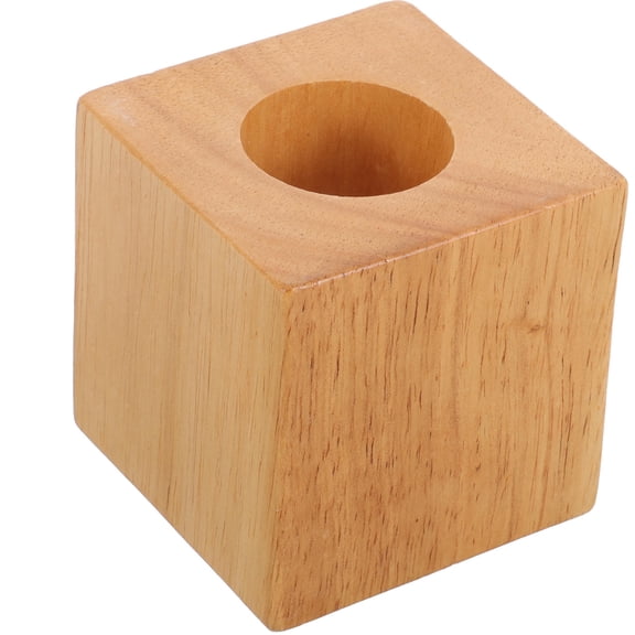 RENACLIPY Small Rubberwood Wooden Lamp Base for Lighting Projects, Table Lamp Craft Stand, Welcoming Home Decor