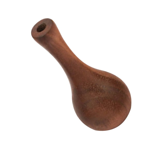 RENACLIPY Handmade Brown Walnut Wood Vase, Decorative Home for Living Room, Bedroom, Office, Stylish Rustic Decor