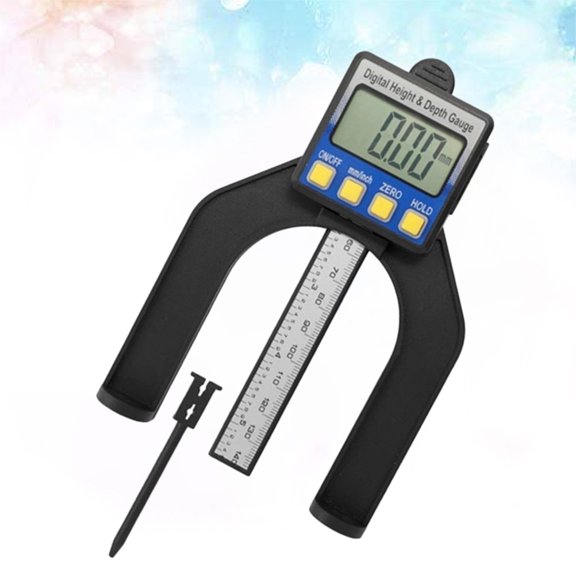 RENACLIPY Digital Depth Gauge for Woodworking with Magnetic Base, Dual Unit Measurement, Precision Measuring Tool