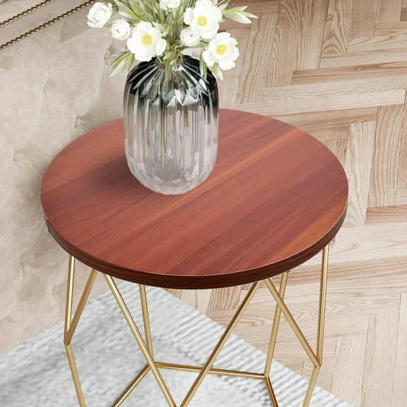 RENACLIPY Round Brown Cutting Board for Dining Table and Office Desk - Kitchen Chopping , 1 Piece