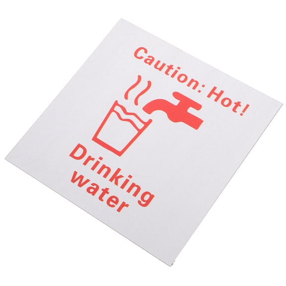 RENACLIPY Water Drinking Sign Red Adhesive Backing 1Pack