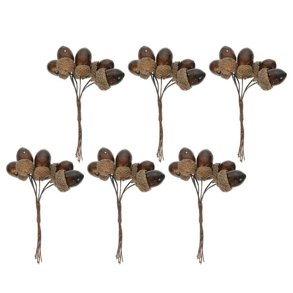 RENACLIPY Set of 6 Realistic Artificial Pine Nut Ornaments for Weddings, Parties, Holiday Decorations, and Home Decor