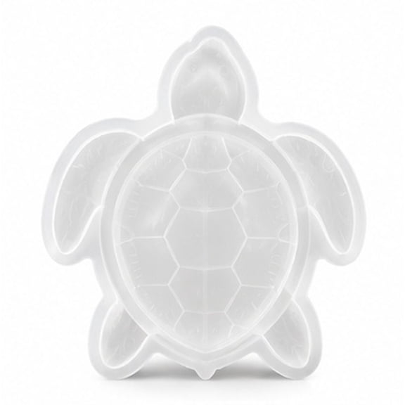 RENACLIPY White Silicone Turtle Mold for Crafts, Flexible and Mold Ideal for Epoxy Resin Casting and Art Projects