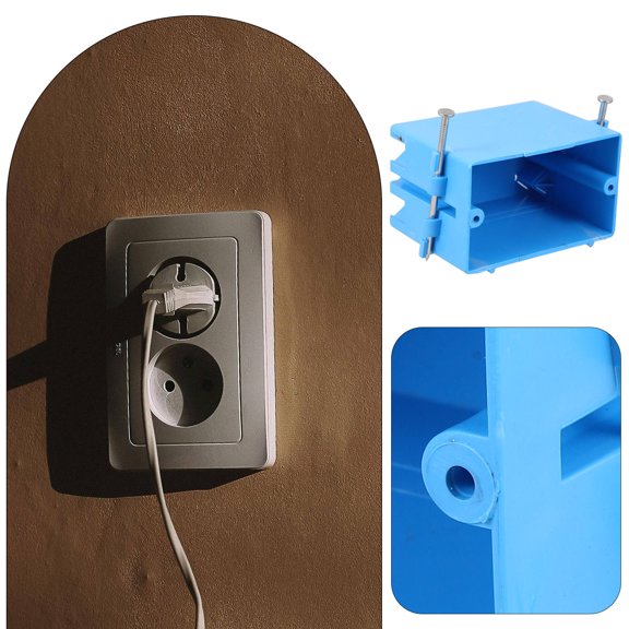 RENACLIPY electrical boxes ABS Outlet Box Blue 1Set for Commercial Areas