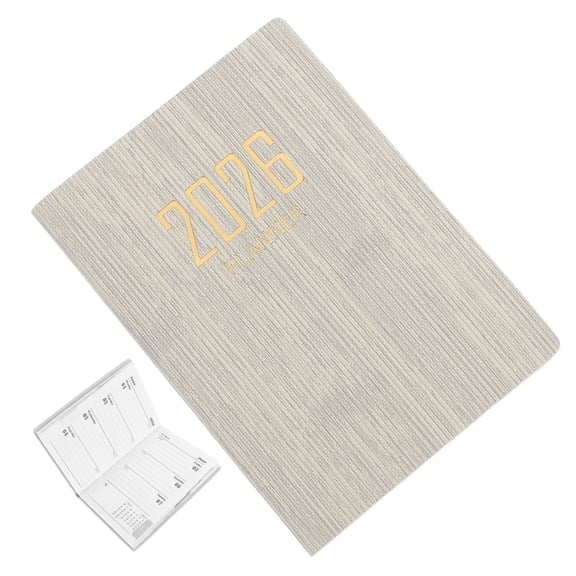 RENACLIPY Portable Daily Planner Notepad Beige Paper 1 Pack Travel Organizer Schedule Notebook for On-the-Go Planning