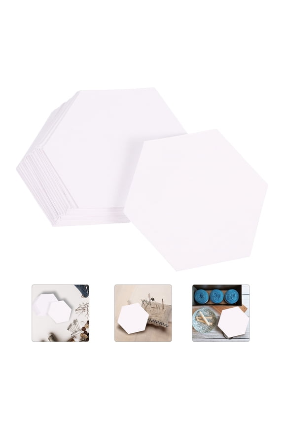 200Pcs Hexagonal Quilting Templates Paper for Quilting Aid and Patchwork Crafting