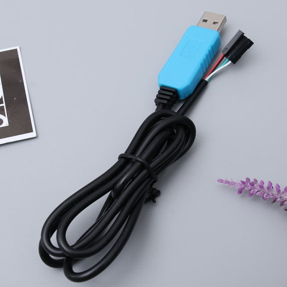 RENACLIPY serial download cable USB to TTL Serial Cable Black Plastic for UART Solutions 1Set