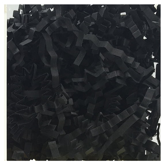 RENDZJ 100g Crinkle Cut Paper Shred Filler Easter Basket Filler Stuffing (Black)