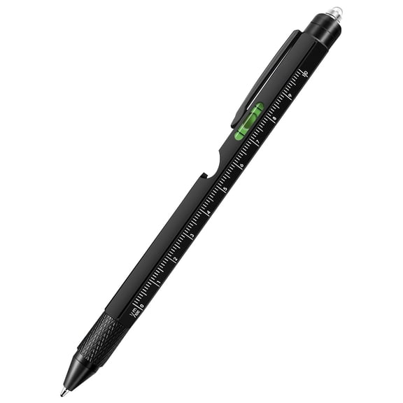 RENDZJ 9 In 1 Multifunctional Ballpoint Pen Battery Operated for Outdoor Use (Black)