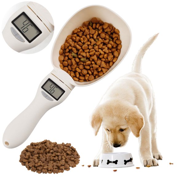 RENDZJ Digital Measuring Spoon Pet Food Scale Electronic Kitchen Scale (with Battery)