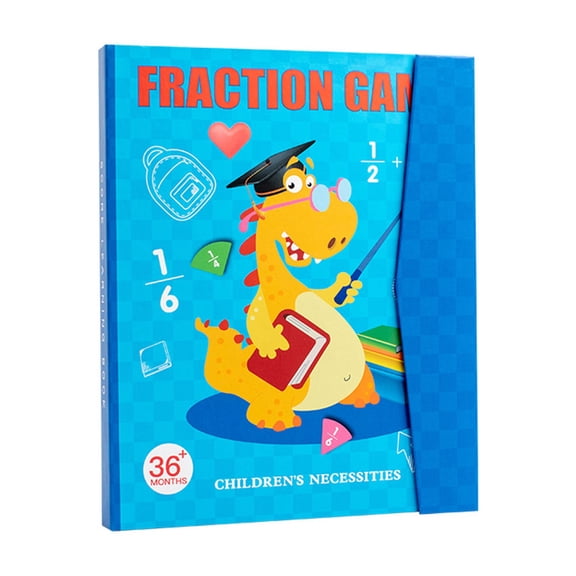 RENDZJ Magnetic Math Master Set Fraction Educational Puzzle for Kids Adding Subtracting
