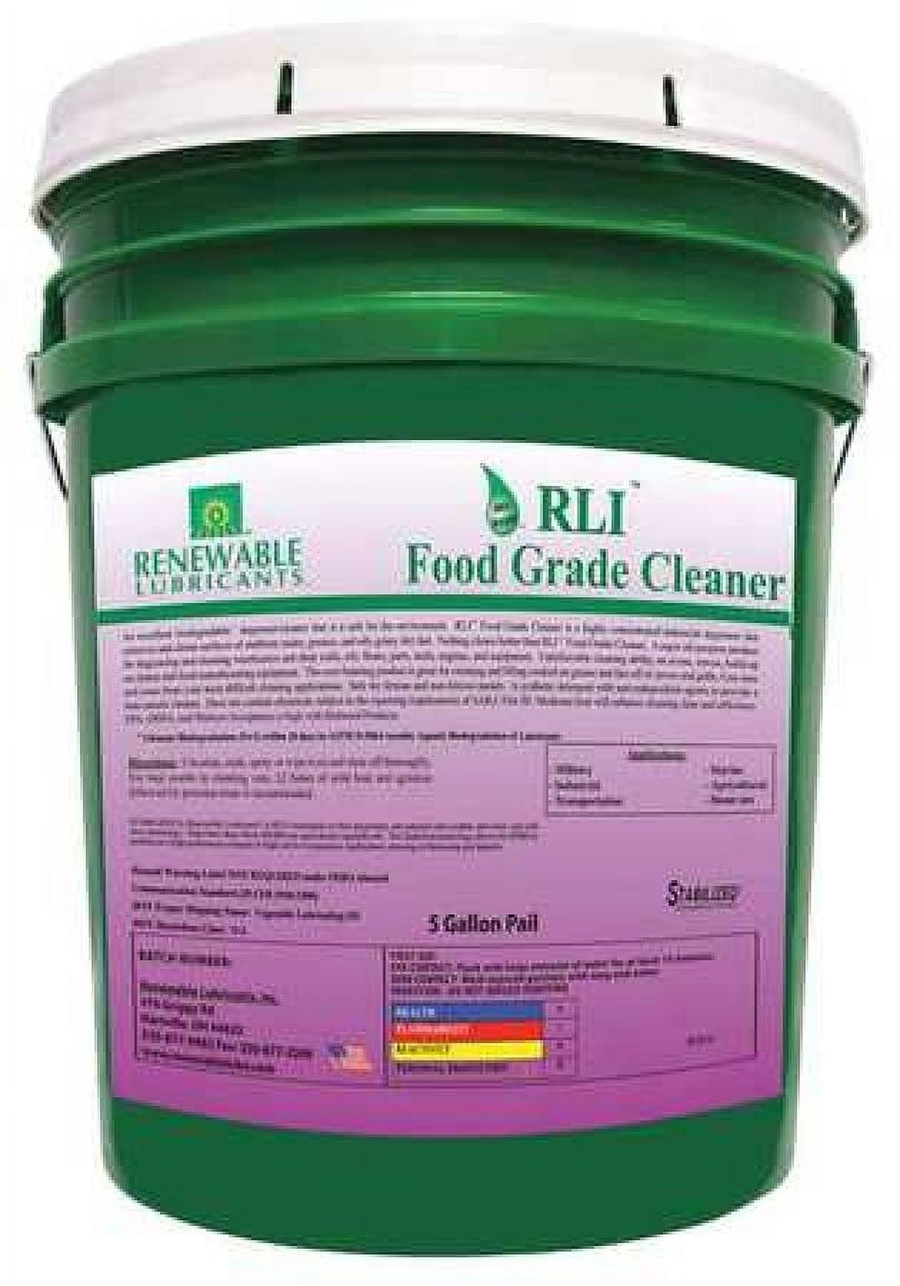 RENEWABLE LUBRICANTS 87814 Food Equipment Cleaner , 5 gal. Pail , Fresh ,