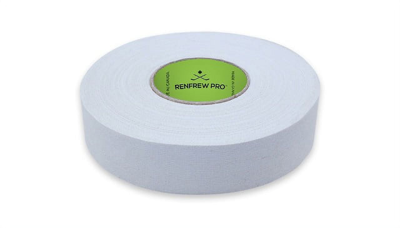 RENFREW PRO (1) Single Roll WHITE Cloth Hockey Stick, Blade Tape 24MM x 25yds