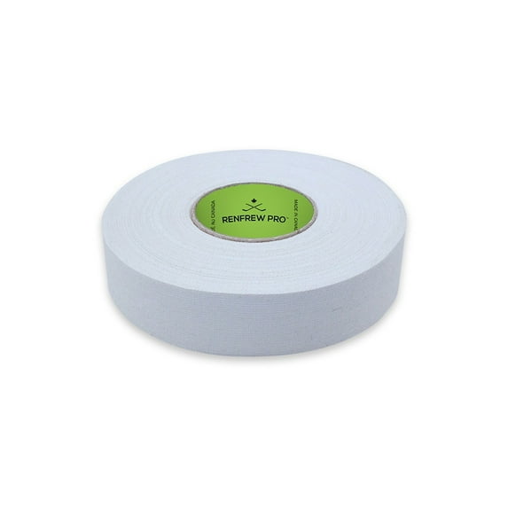 RENFREW PRO (1) Single Roll WHITE Cloth Hockey Stick, Blade Tape - 24MM x 25yds