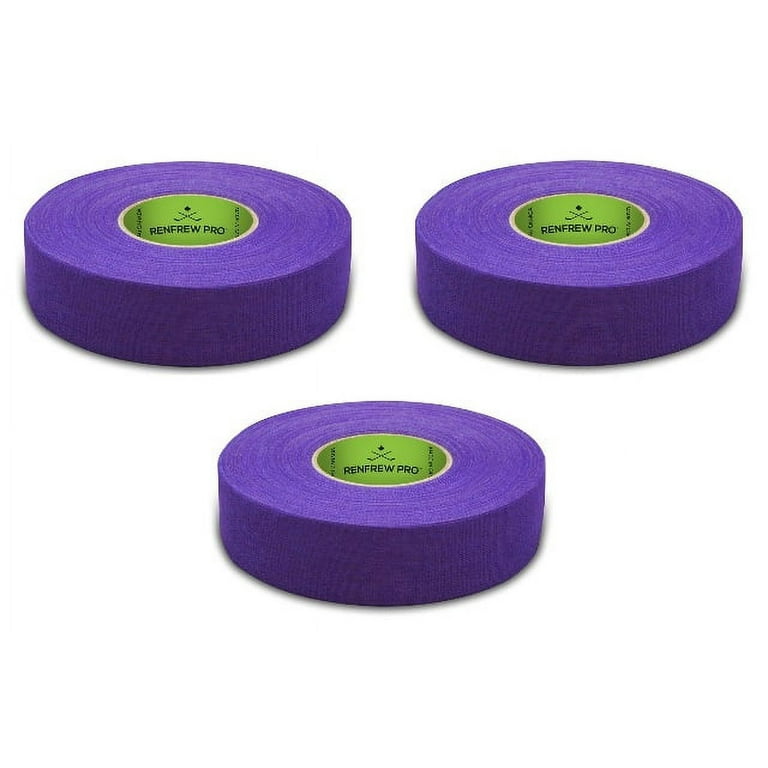 RENFREW PRO (3) Roll Pack Cloth Hockey Stick Tape - 24MM x 25M (PURPLE)