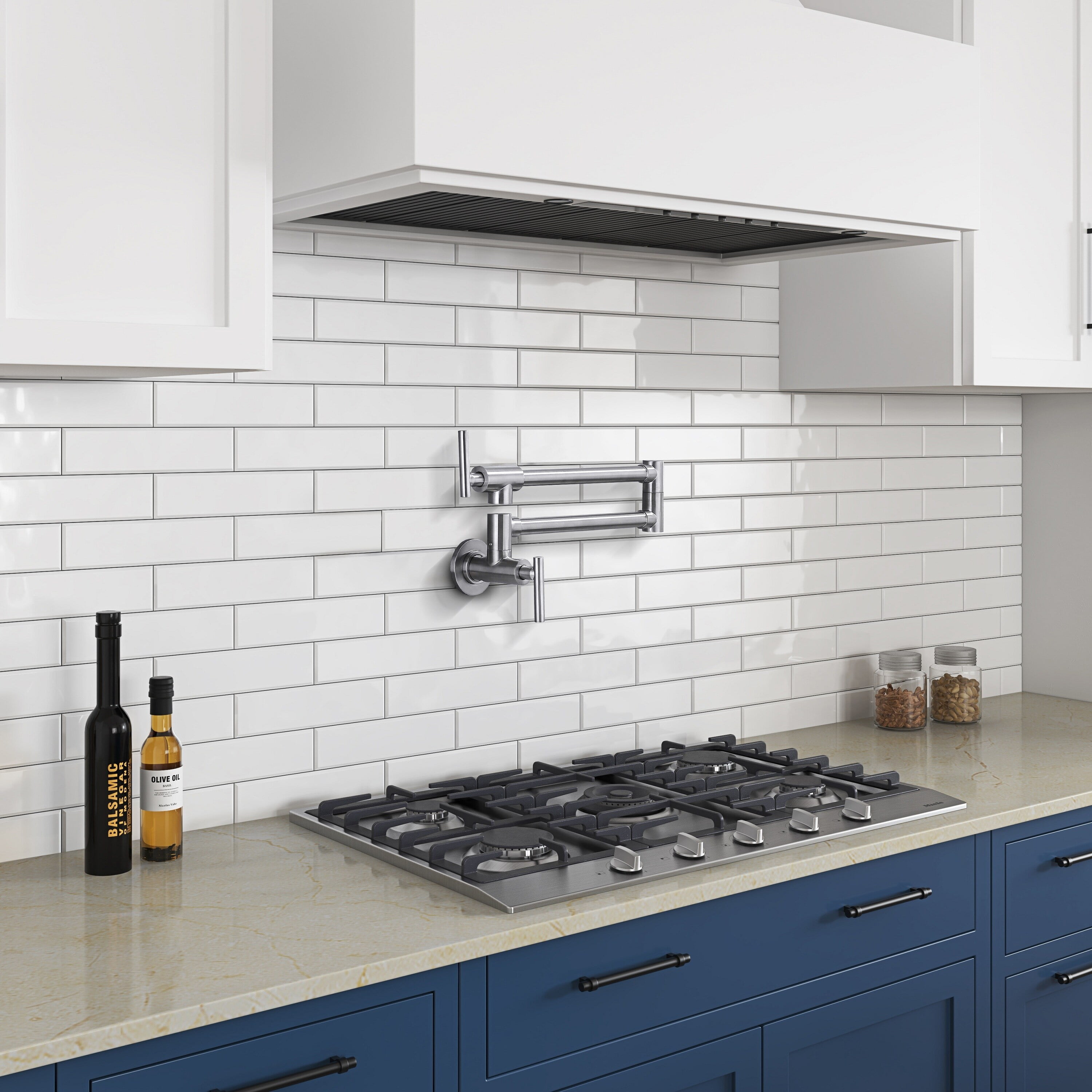 Brushed Nickel Single Handle Pull-out Spray Kitchen Faucet