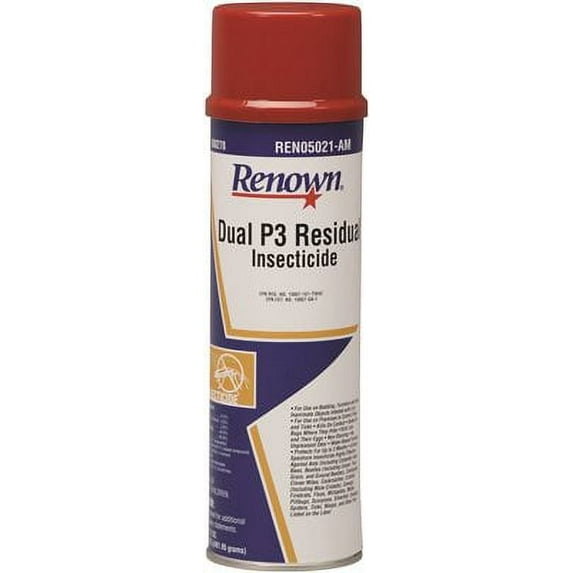 RENOWN® DUAL P3 RESIDUAL INSECTICIDE, AEROSOL, 17 OZ CAN
