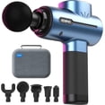 thumbnail image 1 of RENPHO Mini Massager Gun Deep Tissue with 5 Intensity for Body Muscle, FSA HSA Eligible,Handheld Portable Percussion Massager for Back & Neck, Christmas Gift for Men Women Father He, Blue, 1 of 11