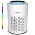 thumbnail image 1 of RENPHO Home Air Purifier for Allergy and Asthma up to 360 Sq.ft, HEPA Filter Air Purifier for Bedroom with 7-color Night Light, Remove 99.95% Odors, Smoke, Dust, Pollen, White, 1 of 11