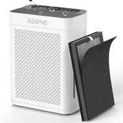 RENPHO Air Purifier for Large Room up to 3000 Sq.ft/2h, HEPA Air Purifier with Double Washable Filter and Air Quality Se