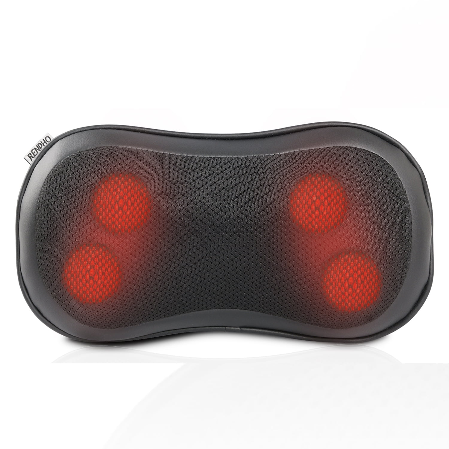 RENPHO Shiatsu Lower Back Neck Massage Pillow with Heat, 3-Speeds with Net  Cover