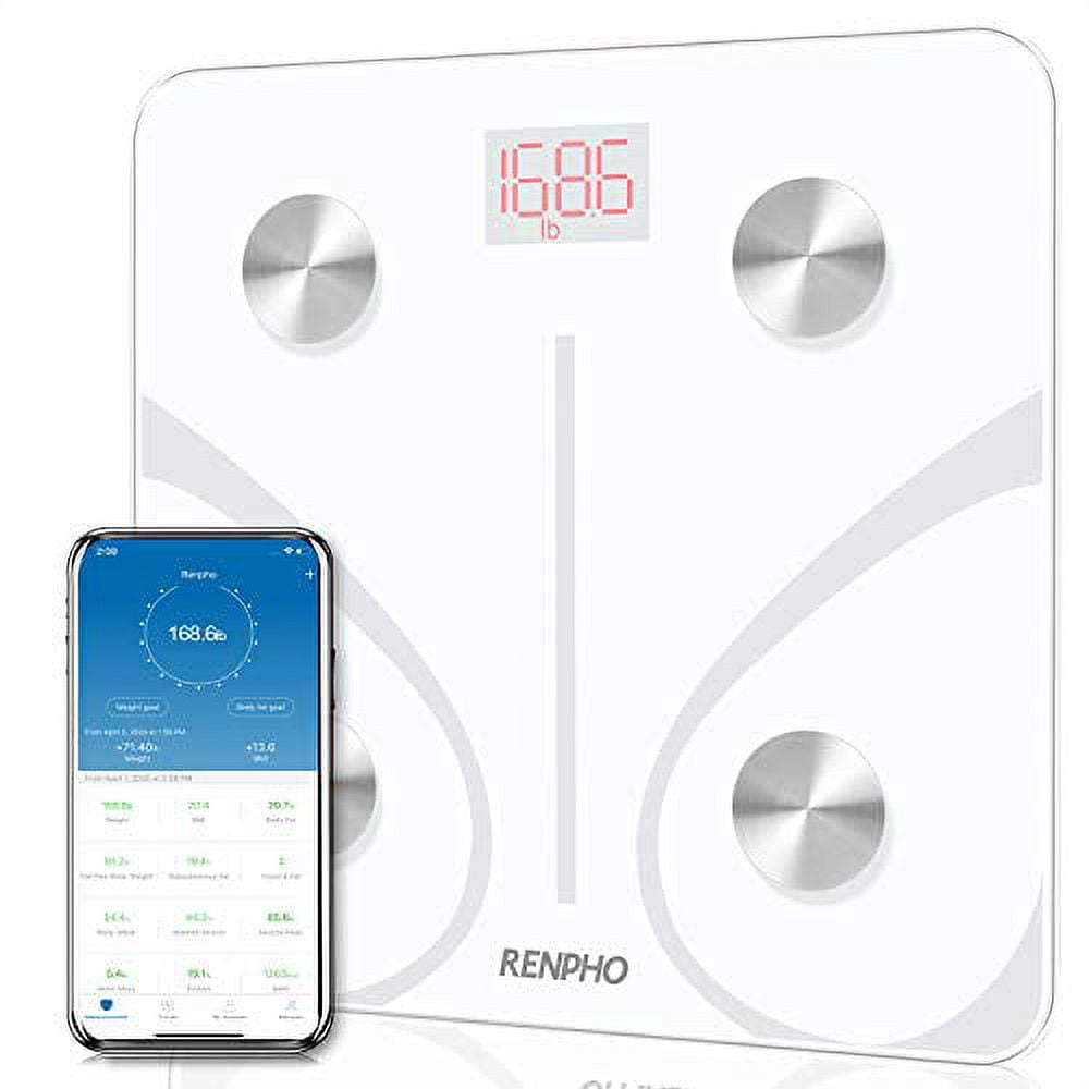 RENPHO Scale for Body Weight, Smart Body Fat Scale Digital Bathroom  Wireless Body Composition Analyzer with Smartphone App sync with Bluetooth,  400 lbs - Elis 1 - Yahoo Shopping