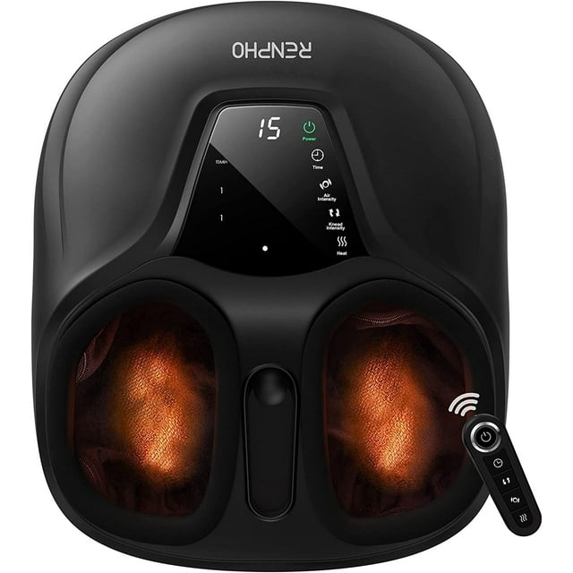 RENPHO Compact Foot Massager Machine with Heat Relives Tired Muscles