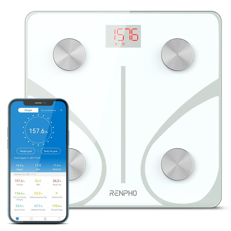 Forever Bluetooth Digital Analytical Smart Body-Weight Scale - White