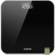 RENPHO Digital Body Weight Scale, Highly Accurate Scale for Weight, LED Display Weight Measurements, Round Corner Design, Anti-Slip, 400 lb