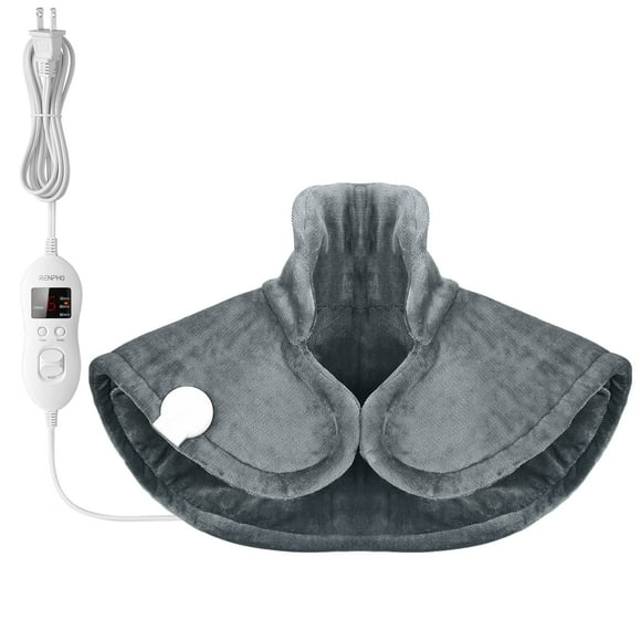 RENPHO Extra Large Heating Pad for Shoulders Neck and Back, 9 Temperature Settings, FSA HSA Eligible, 19"x 24", Gray