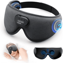 RENPHO Eye Masks with Bluetooth Music, 3D Light Blocking Soft Sleep Mask for Side Sleepers