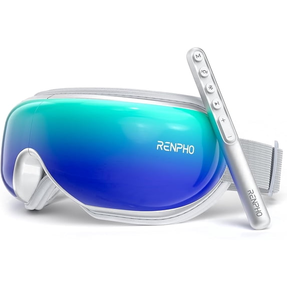 RENPHO Eyeris 1 Eye Massager with Remote, Birthday Day Gifts for Women Men, Sleep Mask with Heat Compression, Headache Massager for Strain Migraine Relief Stye Eye