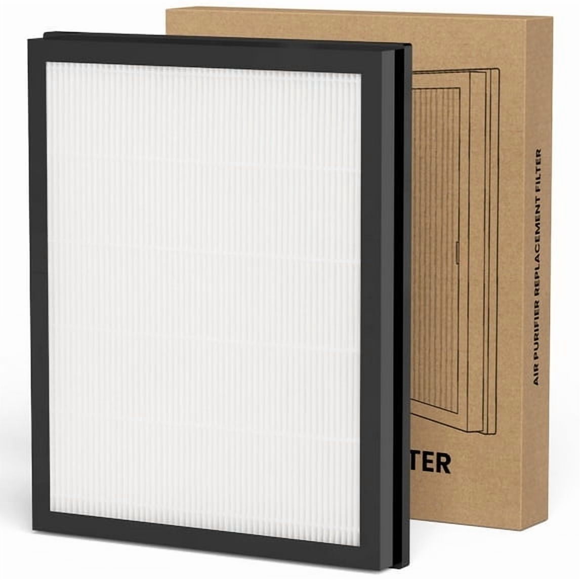 RENPHO H13 True HEPA Replacement Air Filter for R-HAU03, 3-Stage Filtration System, Pre-Filter, HEPA Air Filter, Net Filter, Especially for Pets Hair, Smoke, Allergies, Odors, Dust, R-HAU03-WH