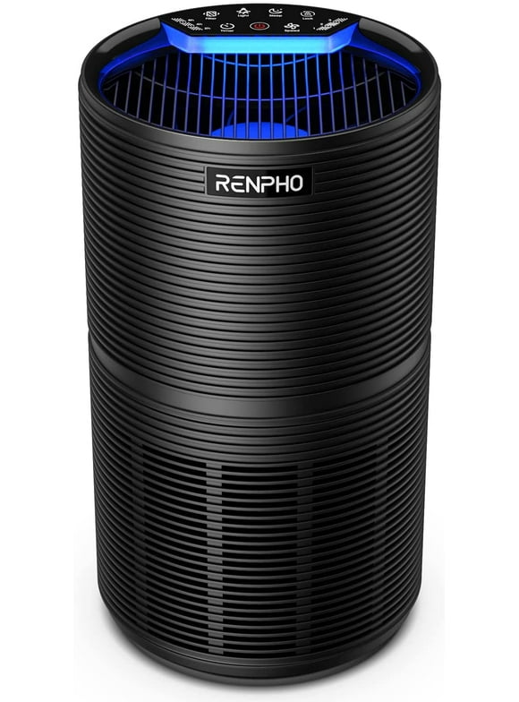 RENPHO HEPA Air Purifier for Home Large Room up to 600 Sq.ft, H13 True HEPA Filter Air Cleaner for Pet Hair, Allergies, 99.97% Smokers, Odors, Dust, Pollen, Odor Eliminators for Bedroom