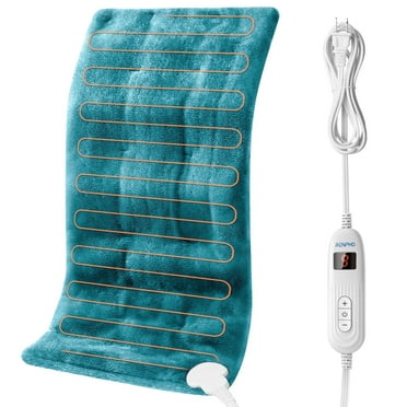 Heating Pad for Back Pain Relief & Period Cramps, FSA HSA Eligible,10 Heat Settings, 12"x24", Blue, Fathers Day & Birthday Gifts for Mom Dad Men