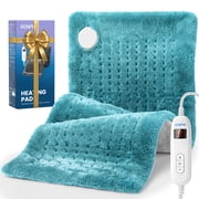 Heating Pad for Back Pain Relief & Period Cramps, Fsa Hsa Eligible,10 Heat Settings, 12x24, Birthday Mothers Day Gifts for Women Men, Blue