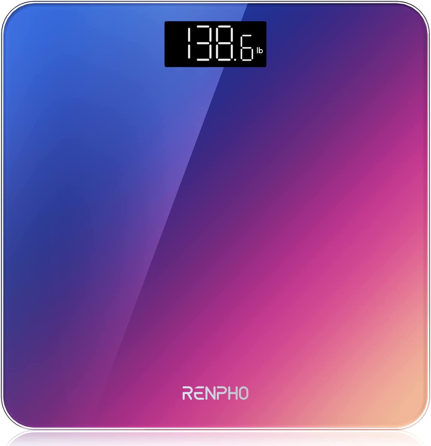 RENPHO Highly Accurate Digital Body Weight Scale, 400 lb, Gradient - image 1 of 7