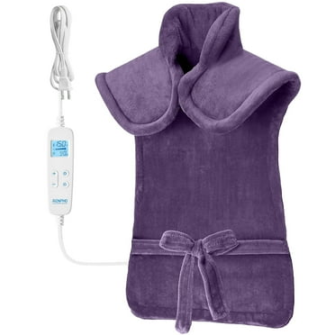 RENPHO large shoulder heating pad for back pain relief,heating pad for neck and shoulder,24"x37", ETL Certified,purple