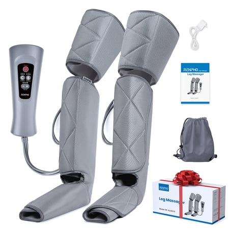 RENPHO Leg Massager for Circulation, Compression Calf Thigh Foot Massage with 6 Modes 4 Intensities, FSA and HSA Eligible, Adjustable Wraps Design for Most Size