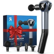 RENPHO Massage Guns for Pain Relief Deep Tissue, FSA HSA Eligible, Back Muscle Portable Massager with Detachable Extension Handle, Christmas Gift for Men Father He, Black