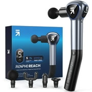 RENPHO Massage Guns for Pain Relief Deep Tissue, Back Muscle Portable Massager with Detachable Extension Handle, Fathers Day Gift for Men, Black