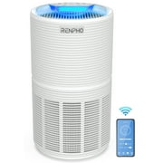 RENPHO Smart Wifi Air Purifier for Allergies & Asthma, H13 True HEPA Filter, Air Cleaner for Large Room, White