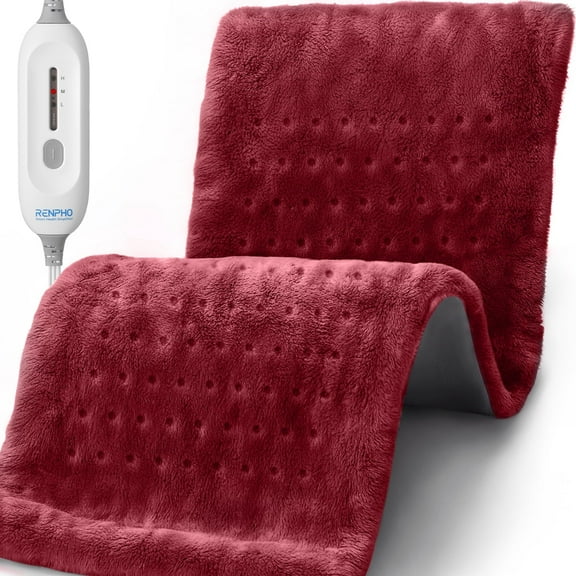 RENPHO XL Heating Pad for Neck Back Shoulder Relief and Cramps, Electric Heating Pad with auto shut off, Gifts for Women Men Mom Dad, FSA HSA Eligible, ETL Certified,12x24''