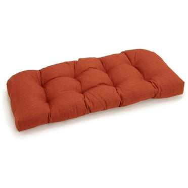 REO Outdoor Spun Poly Loveseat Patio Bench Cushion - 42 x 19 in.